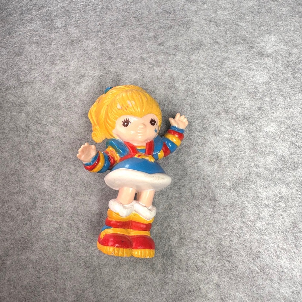 Vintage 1983 Rainbow Brite PVC Figurine Hallmark Cards 80s Toy Collectible